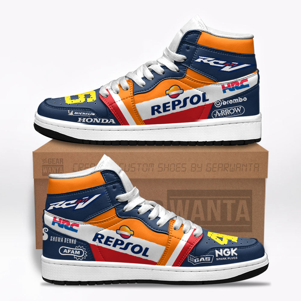 RC211V Moto Custom J1s Sneakers Custom For Fans TT07  Grabiiva
