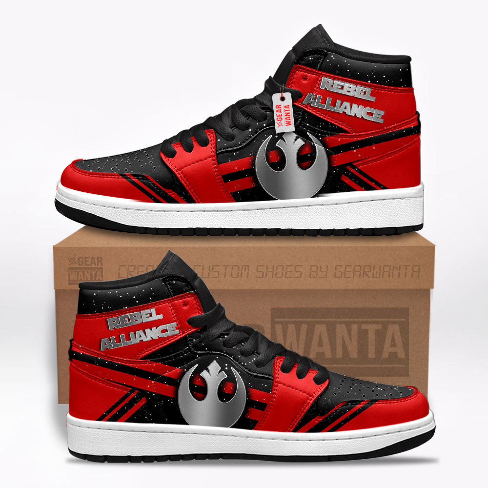 Rebel Alliance Star Wars Symbols J1s Sneakers Custom For Fans TT20  Grabiiva