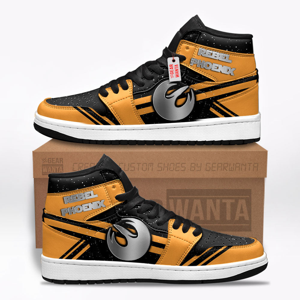 Rebel Phoenix Star Wars Symbols J1s Sneakers Custom For Fans TT20  Grabiiva