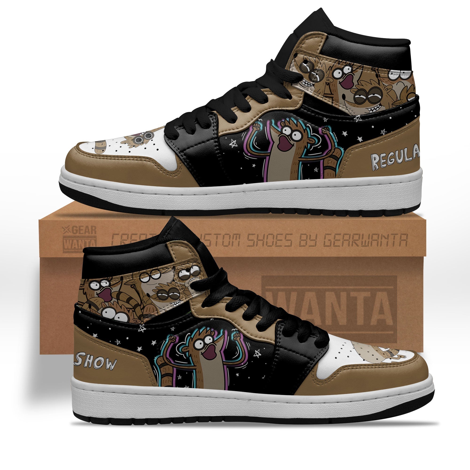 Regular Show Rigby J1s Sneakers Sneakers For Cartoon Fans  Grabiiva