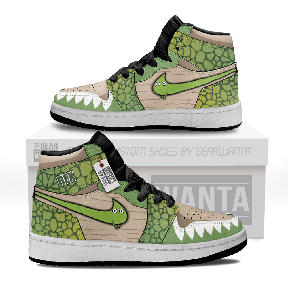 Rex Dinosaur Toy Kids Shoes Custom Sneakers For Kid Grabiiva
