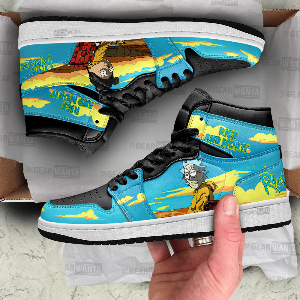 Rick and Morty Crossover Breaking Bad J1S Sneakers  Grabiiva