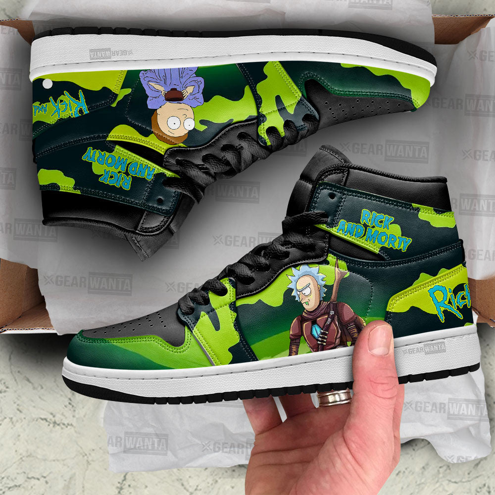 Rick and Morty Crossover Star Wars J1S Sneakers  Grabiiva