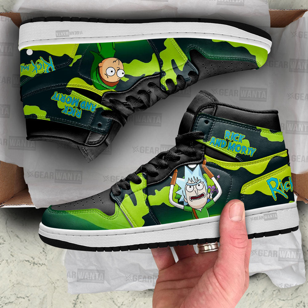 Rick and Morty Crossover Zelda J1S Sneakers  Grabiiva