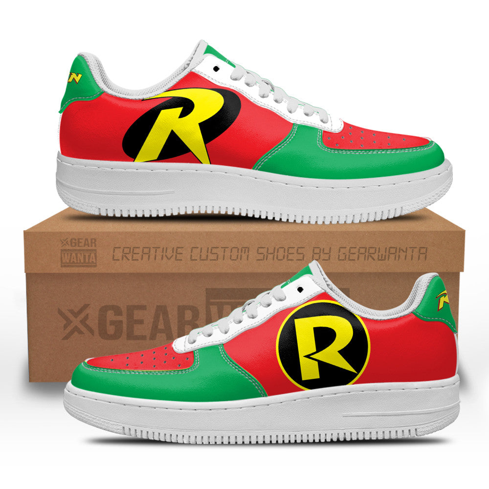Robin Super Hero Custom Air Sneakers QD22 Grabiiva