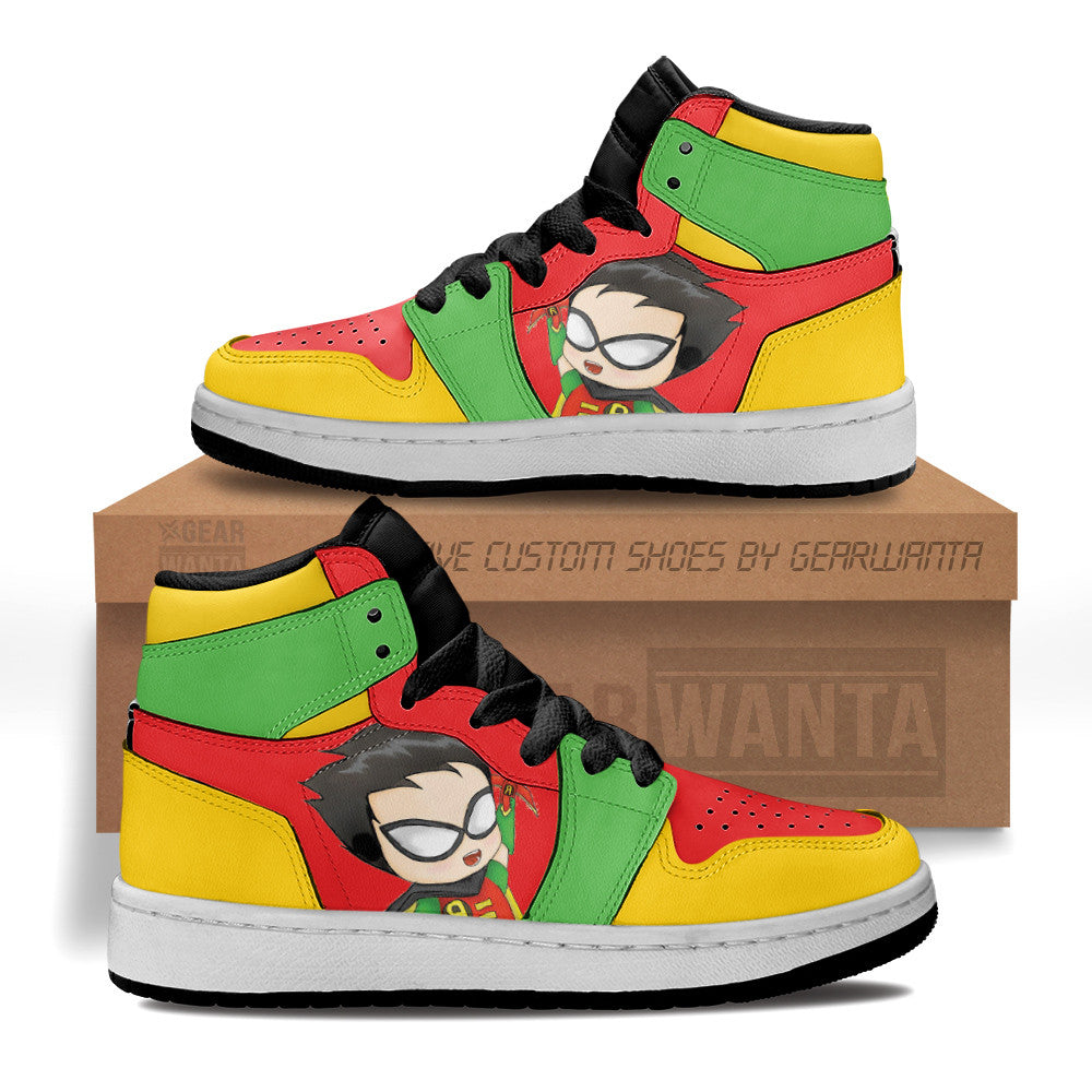 Robin Superhero Kid J1s Sneakers Custom Grabiiva