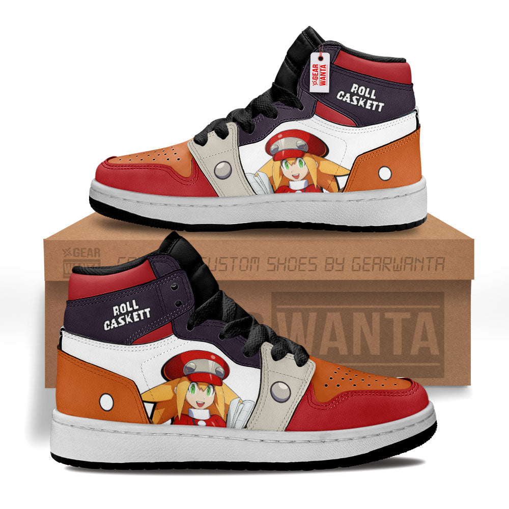 Roll Caskett Mega Man Kid J1s Sneakers Custom For Kids Grabiiva