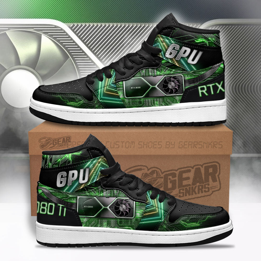 RTX 3080 Gaming Shoes J1s Sneakers Gifts Idea For Fans TT27  Grabiiva
