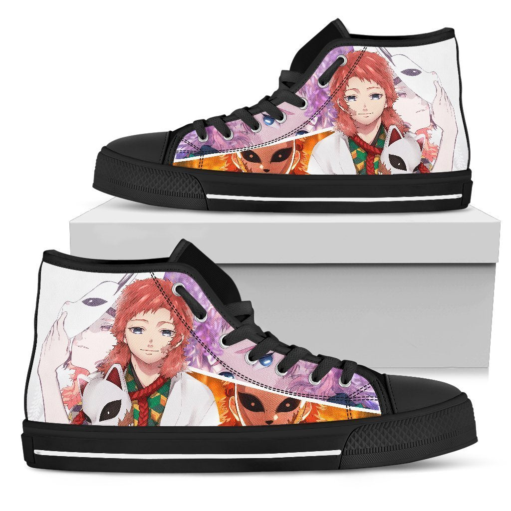 Sabito Sneakers Demon Slayer High Top Shoes Anime Custom MN19 Grabiiva