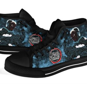 Sakonji Sneakers Kimetsu No Yaiba High Top Shoes Anime Fan MN20 Grabiiva