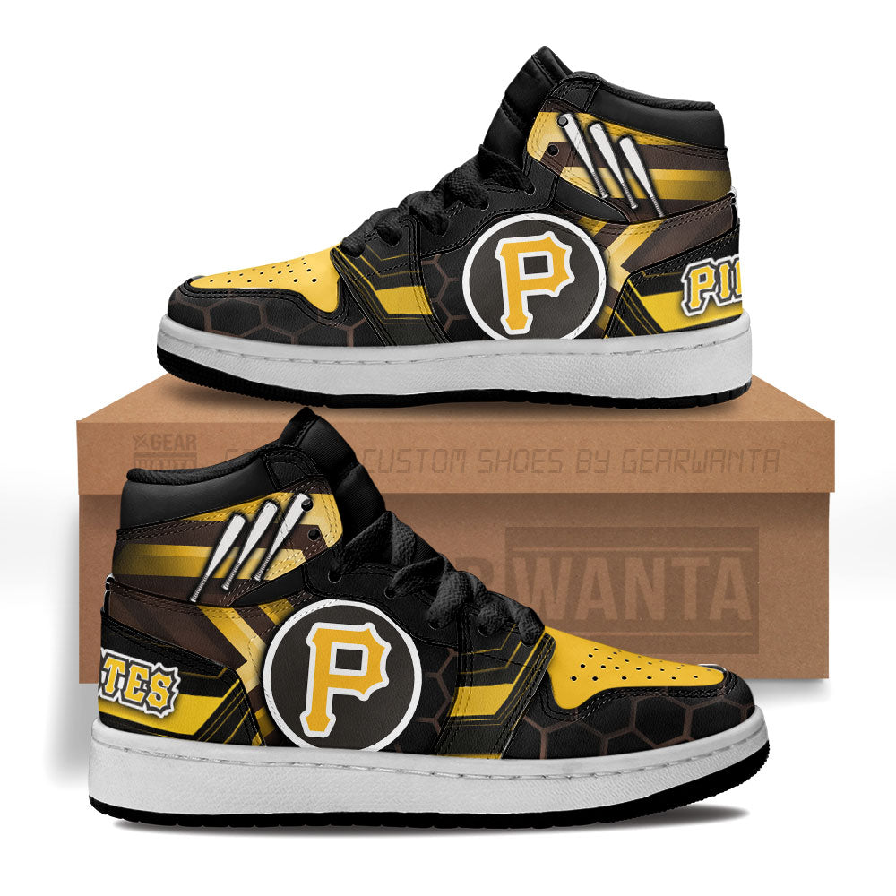 San Pittsburgh Pirates Kid J1s Sneakers Custom Grabiiva