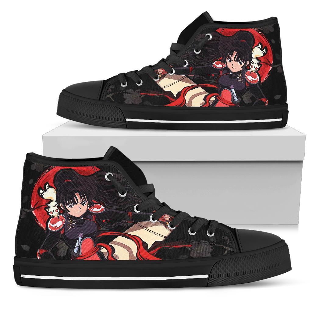 Sango Inuyasha Sneakers Anime High Top Shoes Custom Idea PT20 Grabiiva