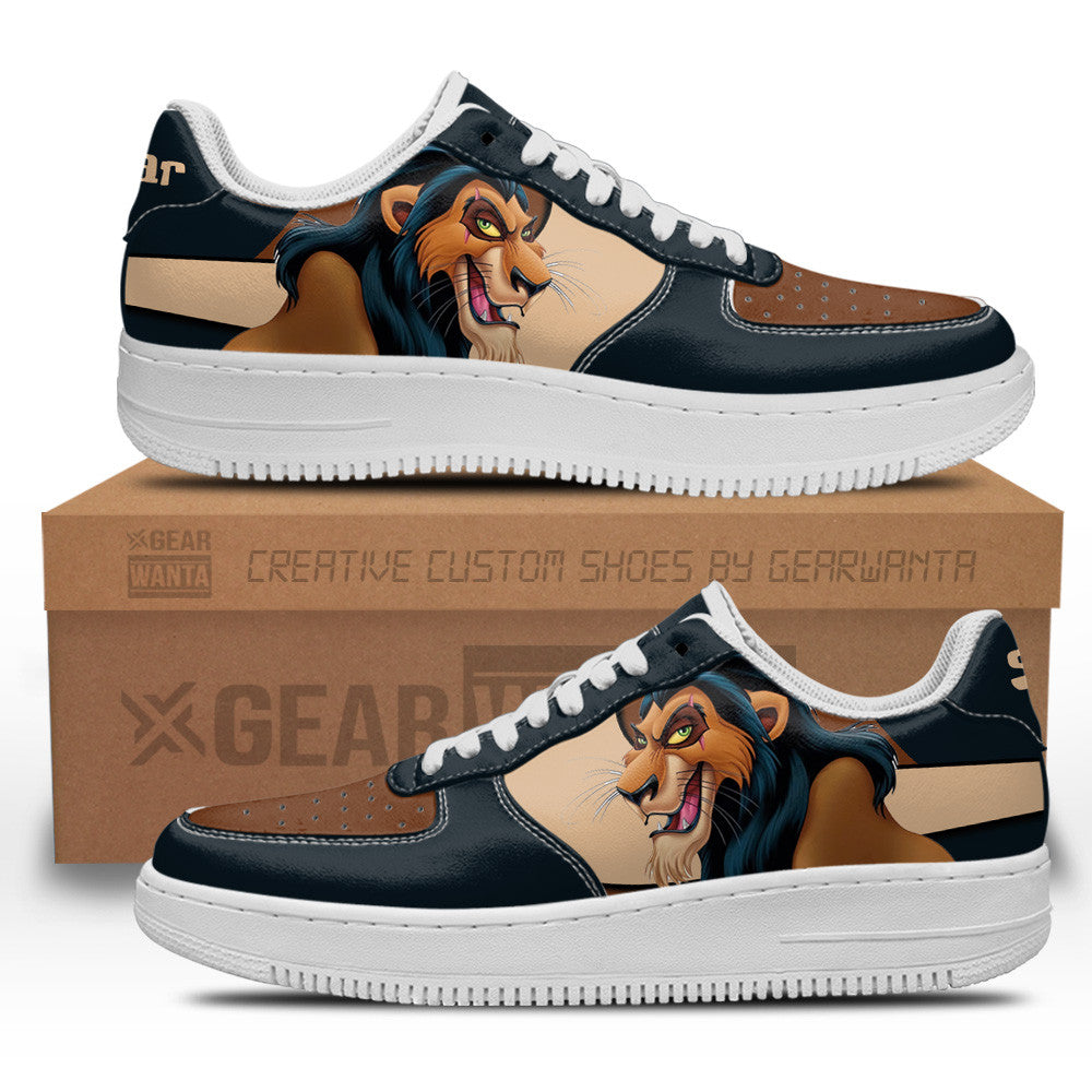 Scar Custom Cartoon Air Sneakers LT13 Grabiiva