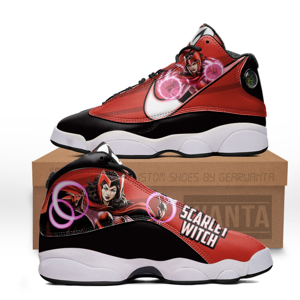 Scarlet Witch J13s Sneakers Super Heroes Custom Shoes Grabiiva