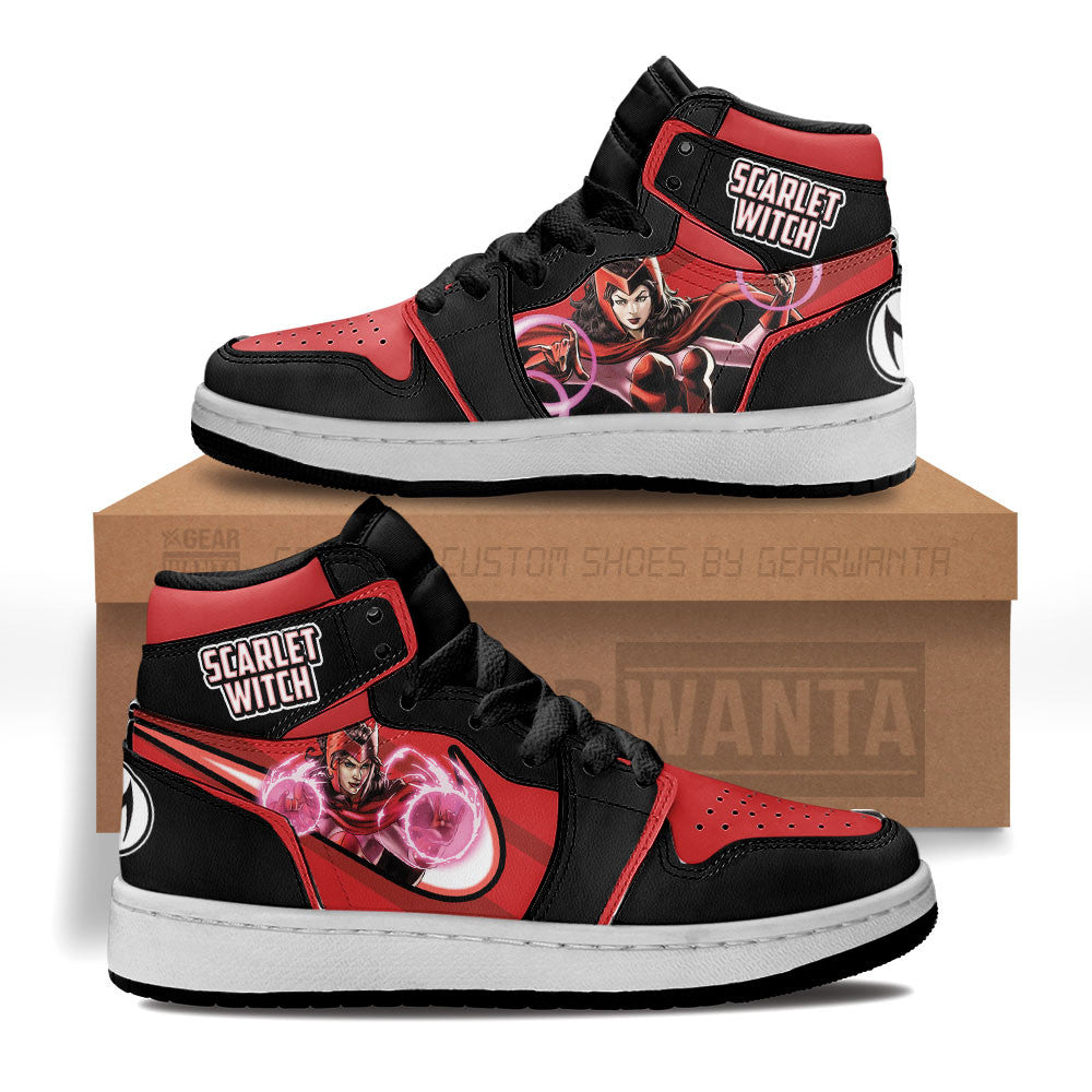 Scarlet Witch Kid J1s Sneakers Custom Grabiiva