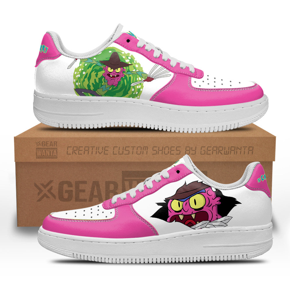 Scary Terry Rick and Morty Custom Air Sneakers QD13 Grabiiva