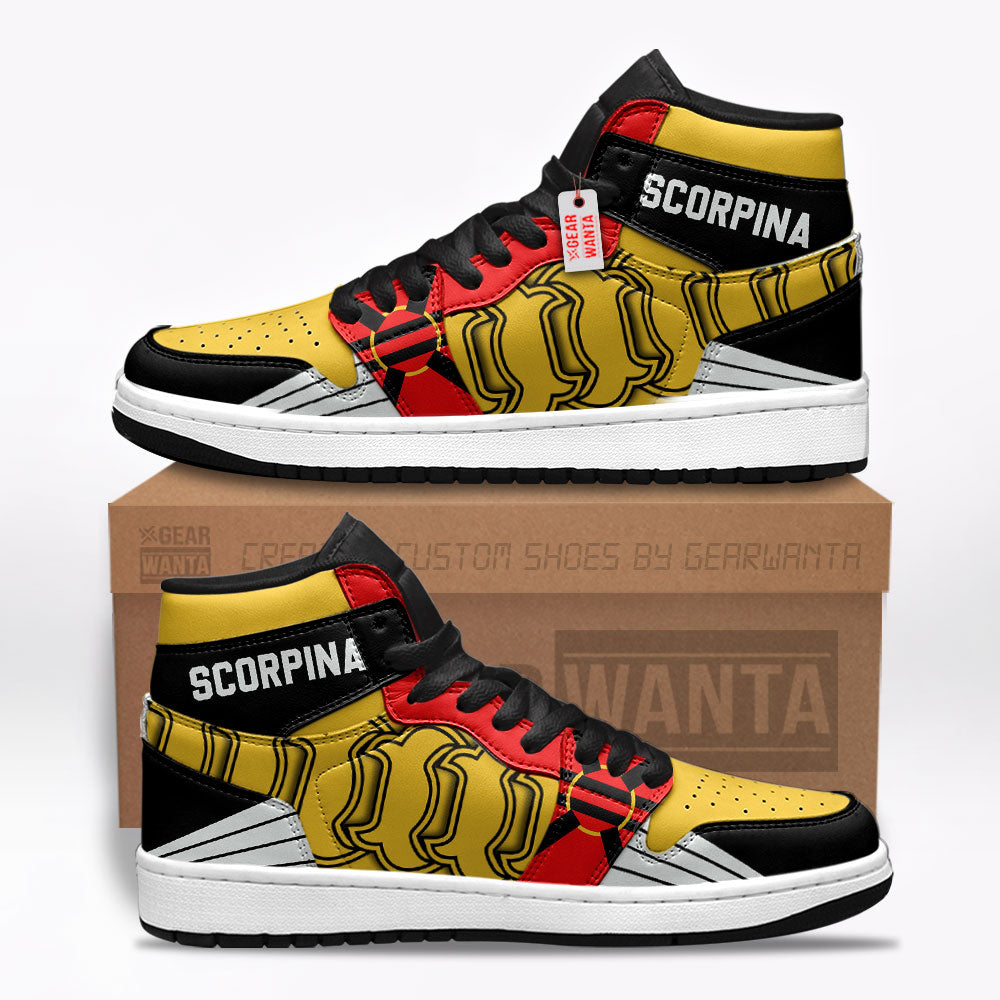 Scorpina Mighty Morphin J1s Sneakers Custom TT12  Grabiiva