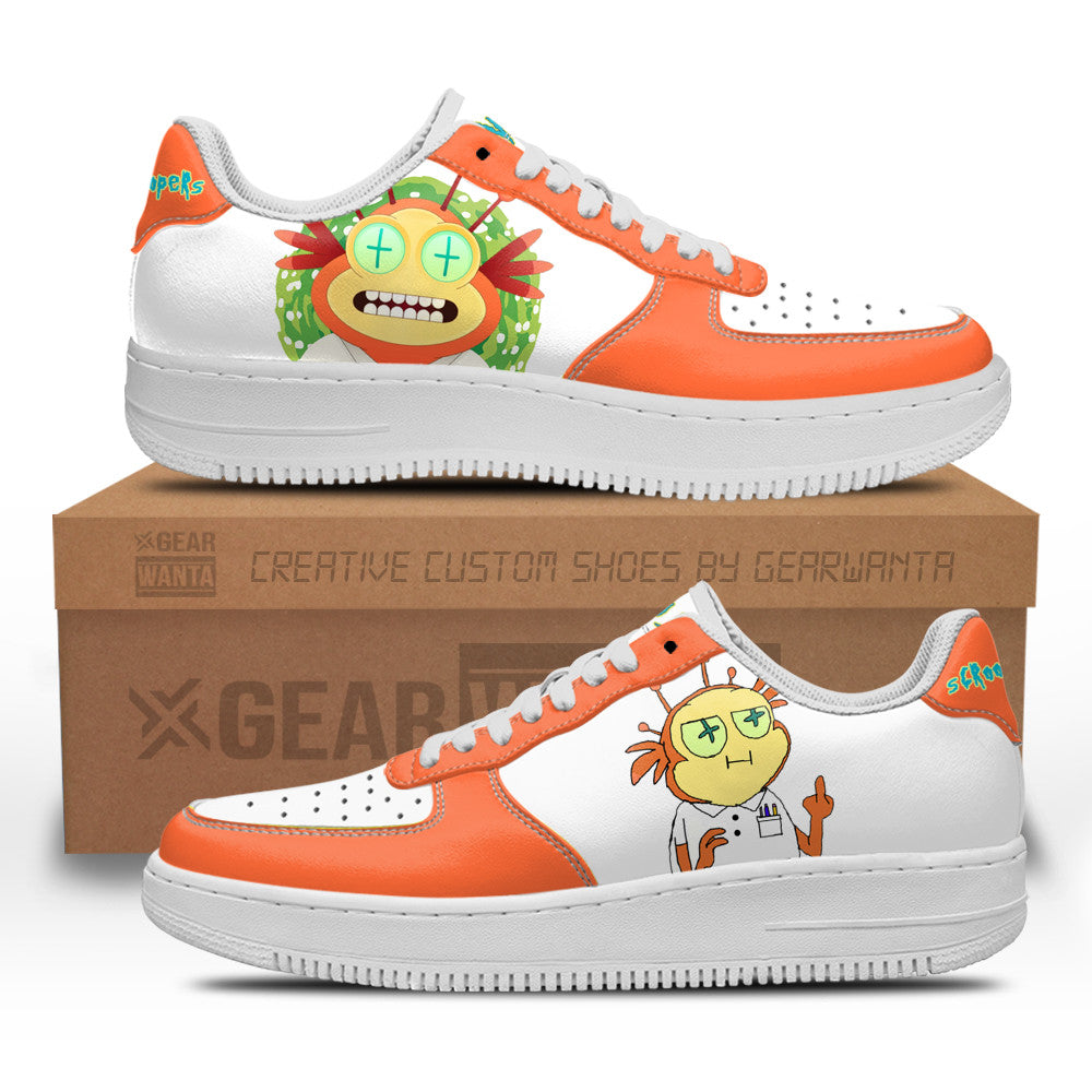 Scroopy Noopers Rick and Morty Custom Air Sneakers QD13 Grabiiva