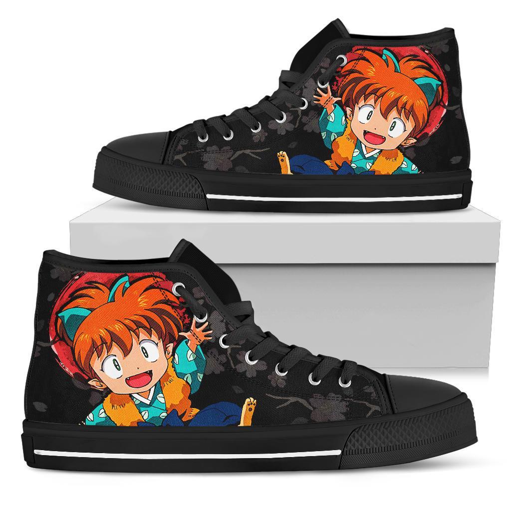 Shippo Inuyasha Sneakers Anime High Top Shoes Custom PT20 Grabiiva