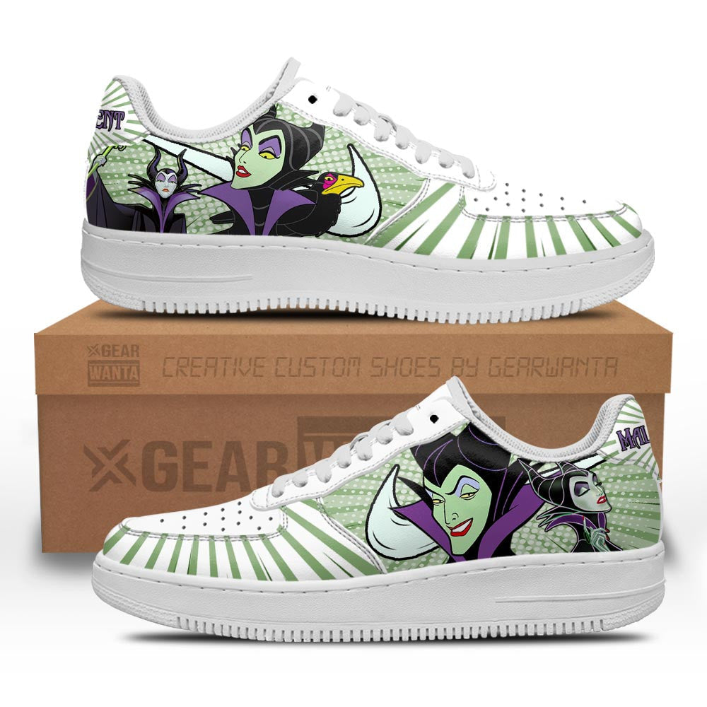Sleeping Beauty Maleficent Air Sneakers Custom Grabiiva