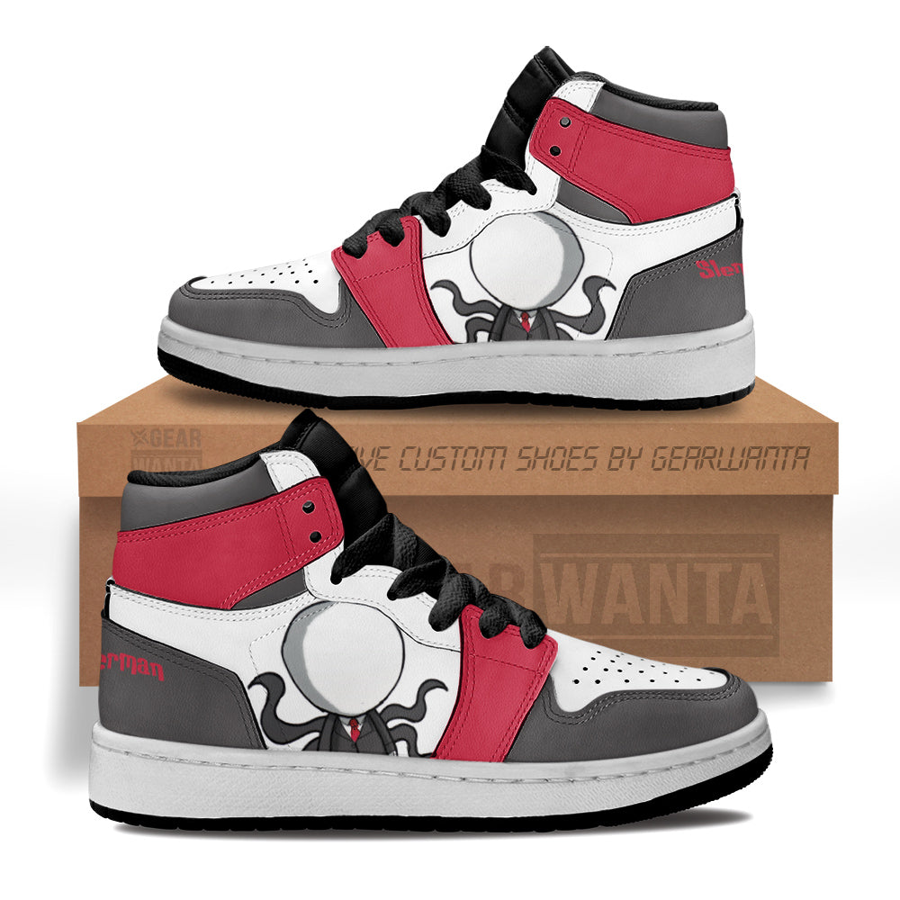 Slenderman Kid J1s Sneakers Custom Grabiiva