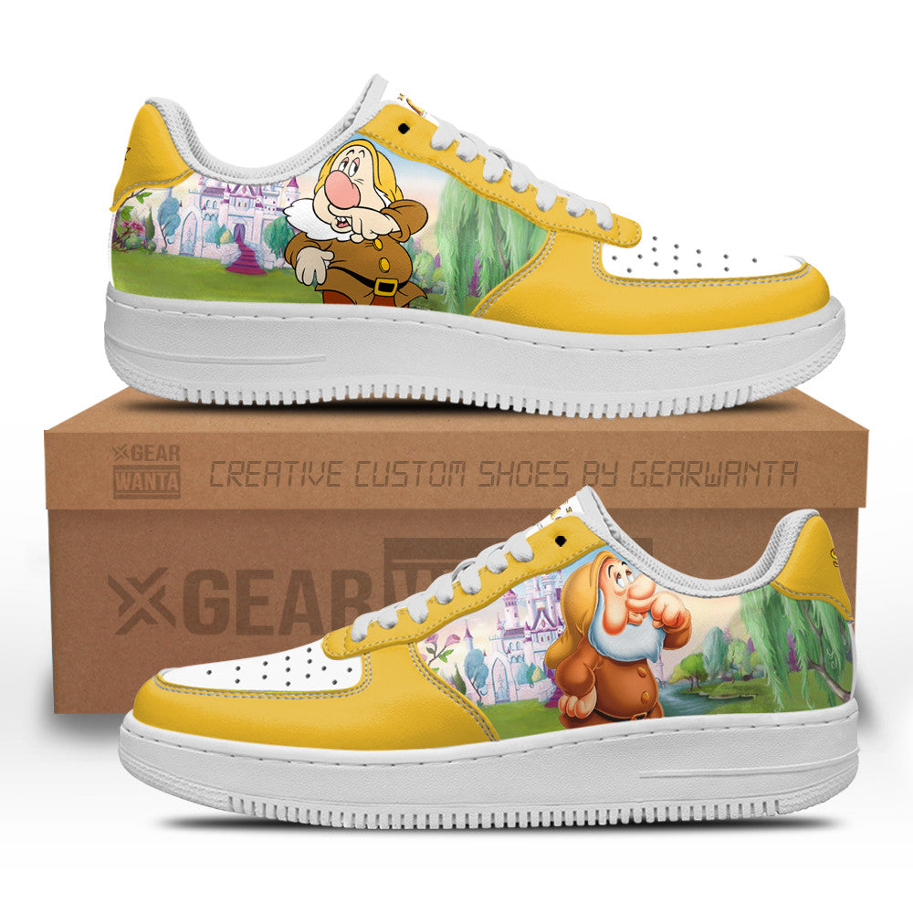 Sneezy Snow White and 7 Dwarfs Custom Air Sneakers QD12 Grabiiva