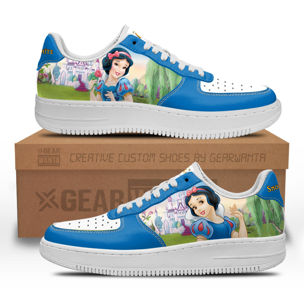 Snow White Princess Custom Air Sneakers QD12 Grabiiva