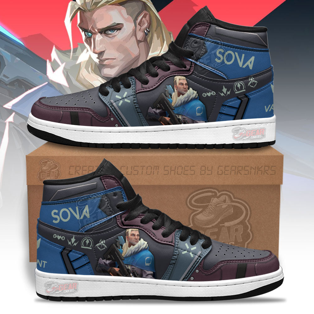 Sova Valorant Agent J1s Sneakers For Gamer MN13  Grabiiva