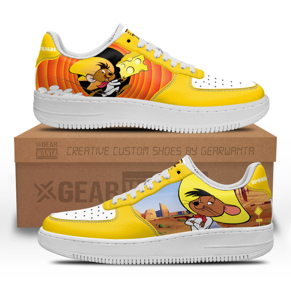 Speedy Gonzales Air Sneakers Looney Tunes Custom QD14 Grabiiva
