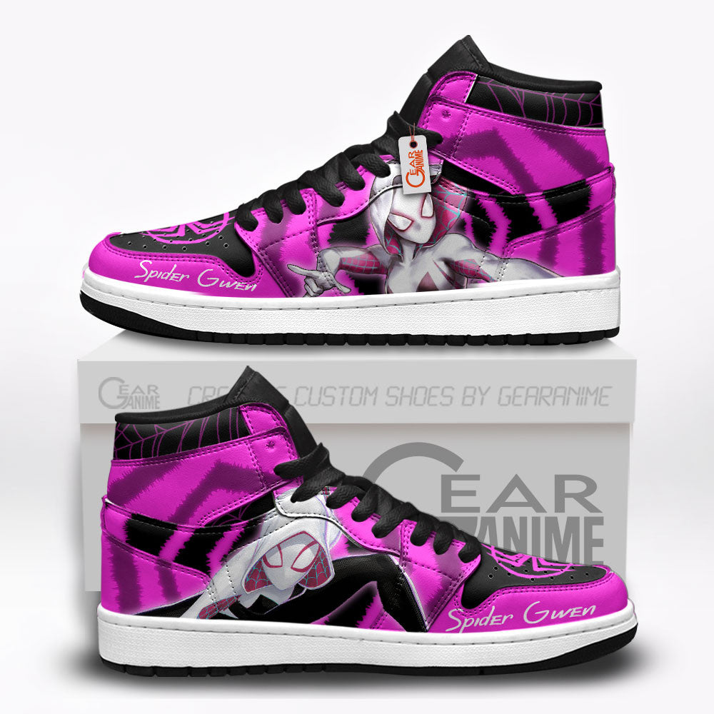 Spider Gwen J1 Sneakers Custom For Fans  Grabiiva