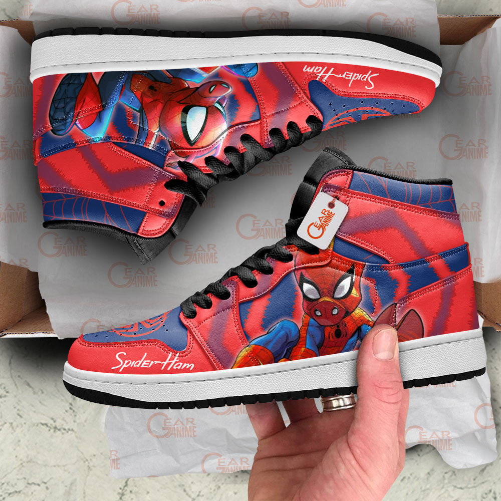 Spider-Ham J1 Sneakers Custom For Spider-verse Fans  Grabiiva
