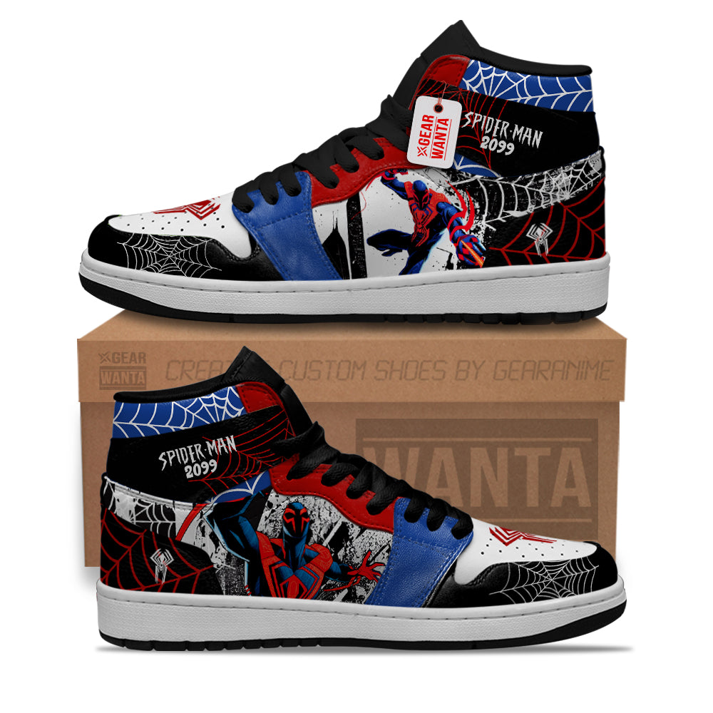 Spider-Man 2099 Spider-Verse J1s Sneakers Custom For Fans PT21  Grabiiva