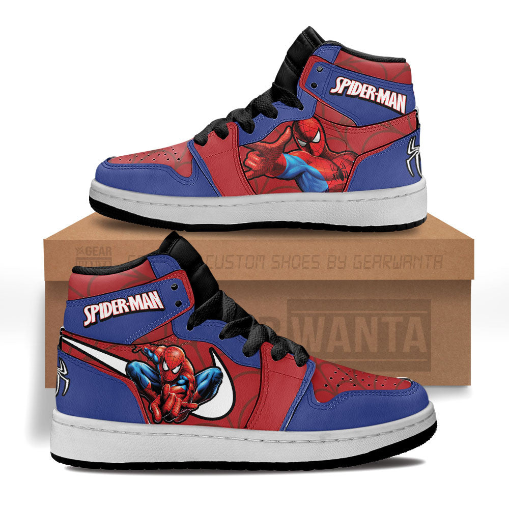 Spider-Man Kid J1 Sneakers Custom Shoes For Kids Grabiiva