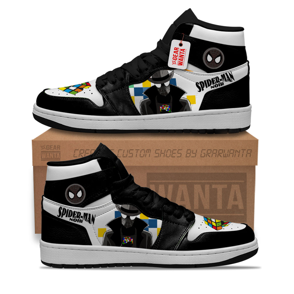 Spider Man Noir Rubik J1 Shoes Collection  Grabiiva