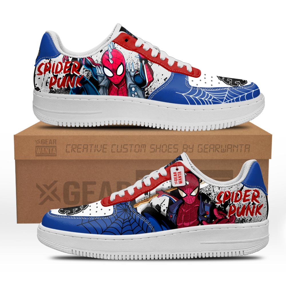 Spider-Punk Spider-Verse Custom Air Sneakers PT18 Grabiiva