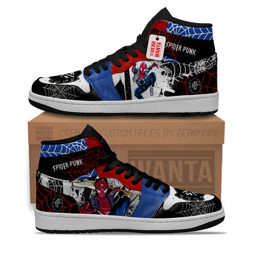 Spider-Punk Spider-Verse J1s Sneakers Custom For Fans PT21  Grabiiva