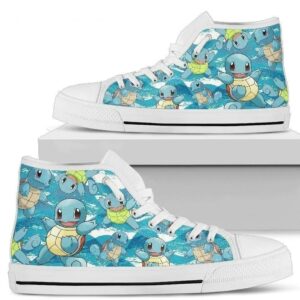 Squirtle Shoes High Top For Poke Custom Idea Grabiiva