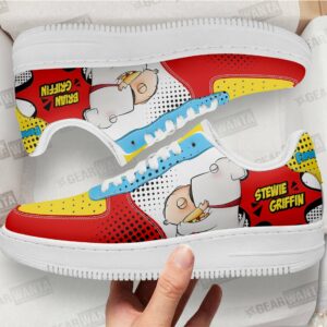 Stewie and Brian Griffin Family Guy Air Sneakers Custom Cartoon Shoes Grabiiva