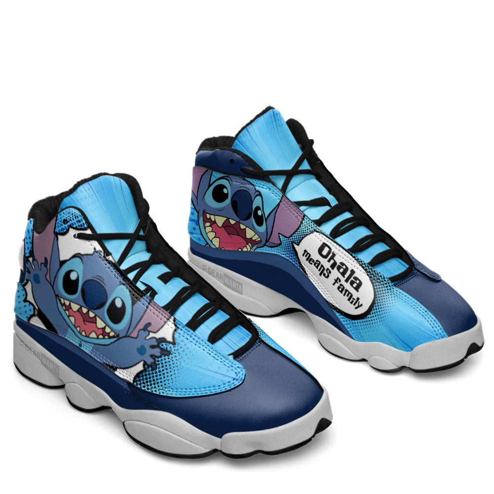 Stitch J13s Sneakers Comic Style Shoes Grabiiva