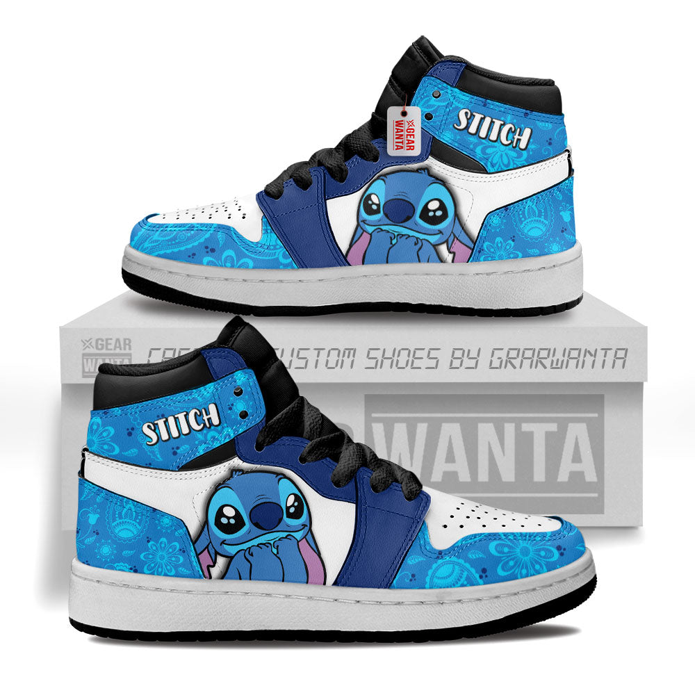Stitch Kid J1s Sneakers Cartoon Collection Grabiiva