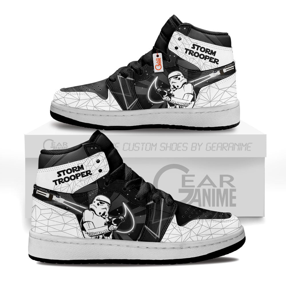 Stormtrooper Kids J1s Sneakers Custom Kid J1s Sneakers Grabiiva