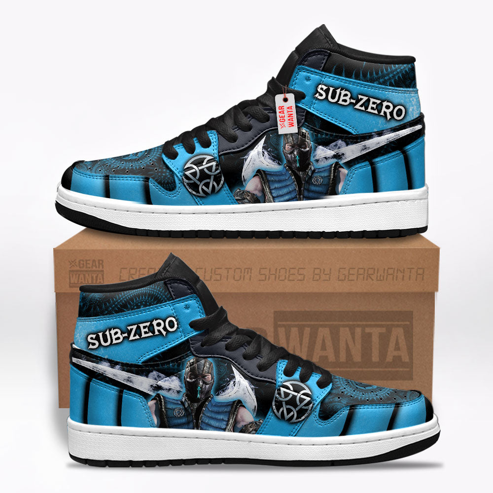 Sub-Zero Mortal Kombat J1s Sneakers Custom For Fans TT24  Grabiiva