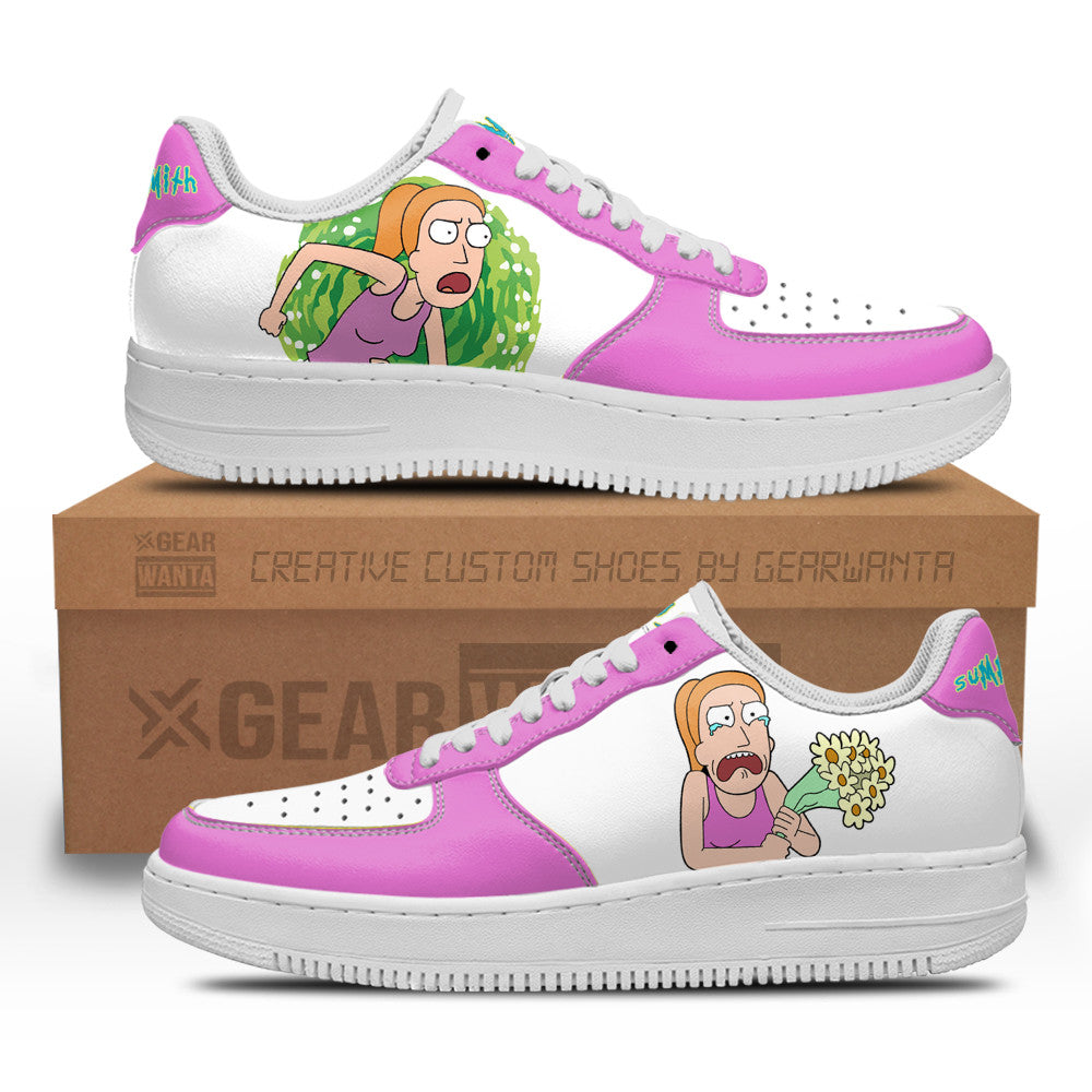 Summer Smith Rick and Morty Custom Air Sneakers QD13 Grabiiva
