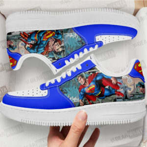 Super Man Air Sneakers Custom Superhero Comic Shoes Grabiiva