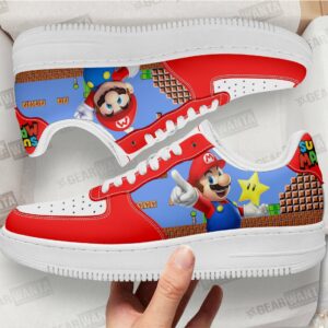 Super Mario Air Sneakers Custom For Gamer Shoes Grabiiva