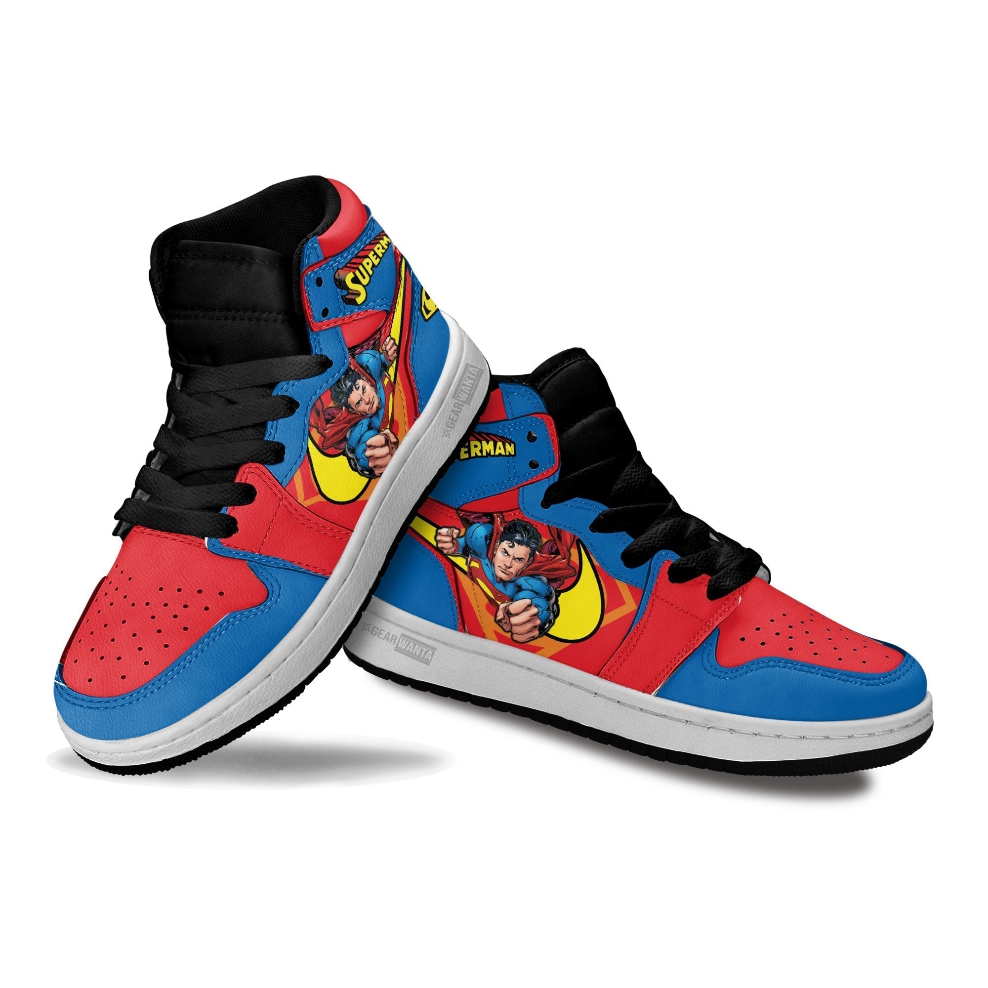 Superman Kids J1 Sneakers Custom Shoes For Kids Grabiiva