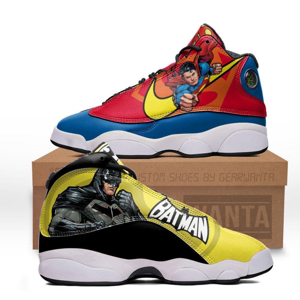 Superman vs Batman J13s Sneakers Super Heroes Custom Shoes Grabiiva