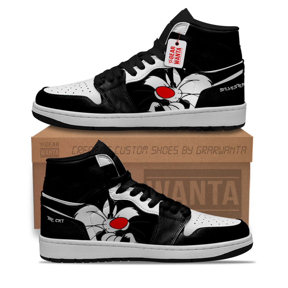 Sylvester The Cat J1s Sneakers Custom  Grabiiva