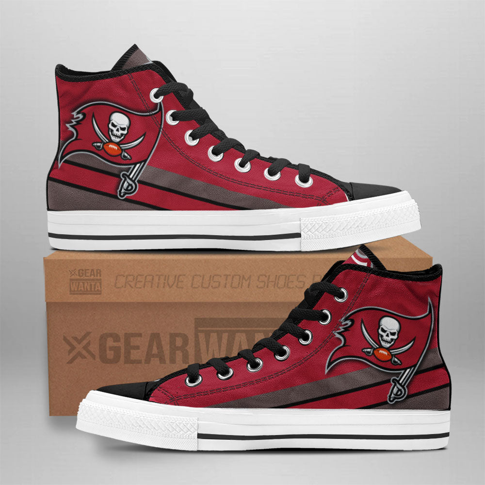 Tampa Bay Buccaneers High Top Shoes Custom Grabiiva