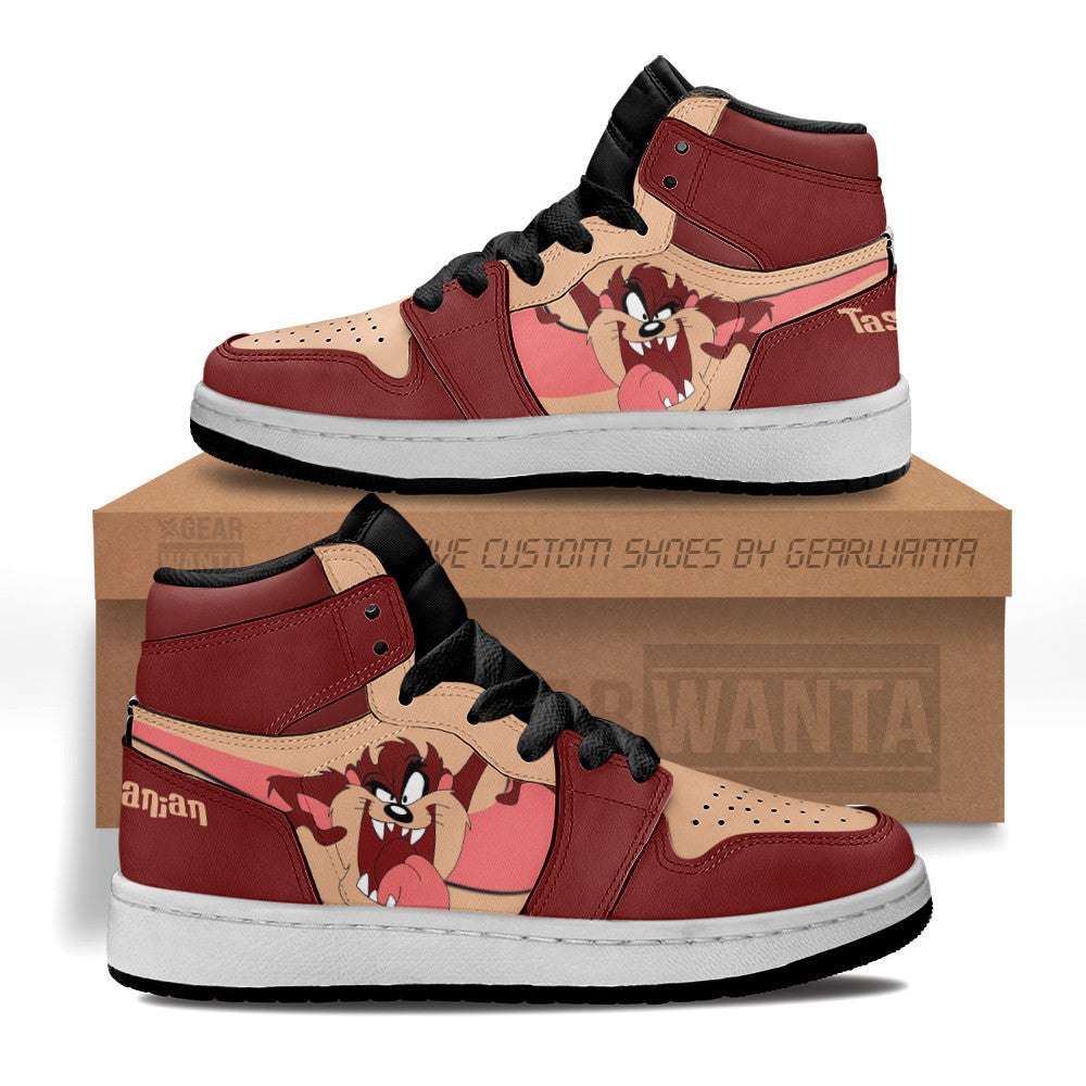 Tasmanian Devil Kid J1 Sneakers Custom Grabiiva